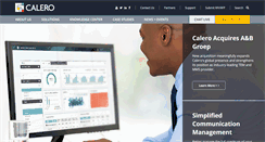 Desktop Screenshot of calero.com