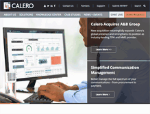 Tablet Screenshot of calero.com